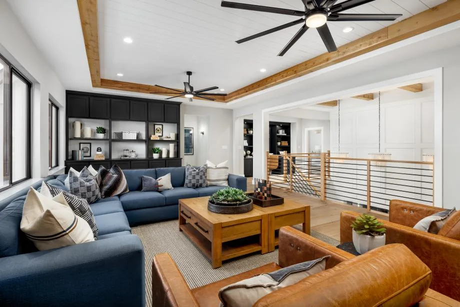 Upper-level loft in the Luxembourg model at Oakbridge Crossing