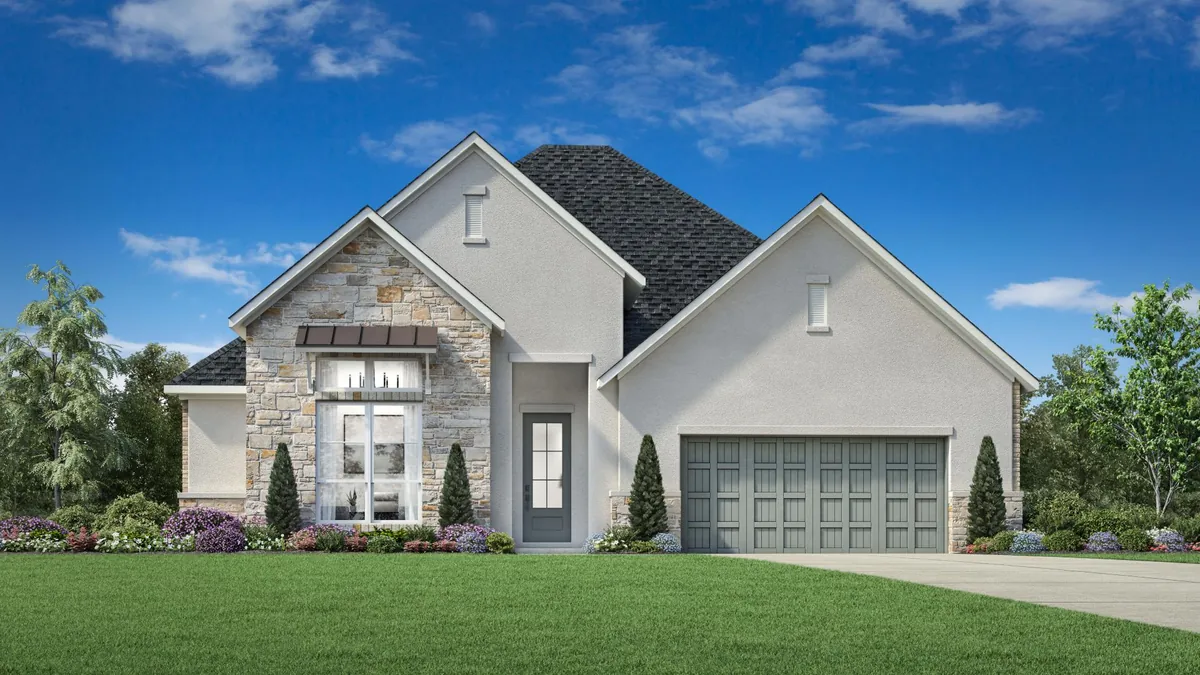 Rendering of the single-story Archibald Hill Country in Horizon Lakes’ Enclave Collection