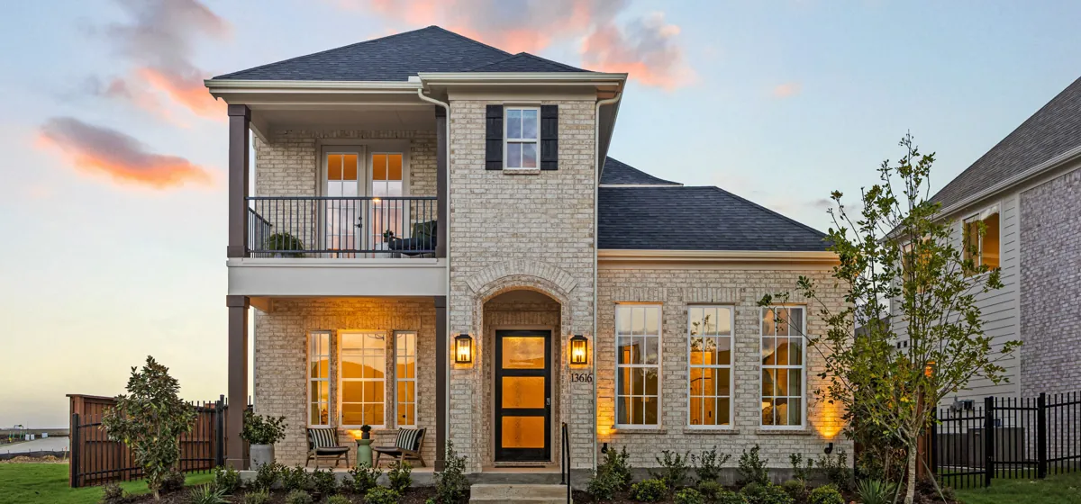 John R. Landon Homes Vista model at 13616 Gurney Lane in Fields Brookside