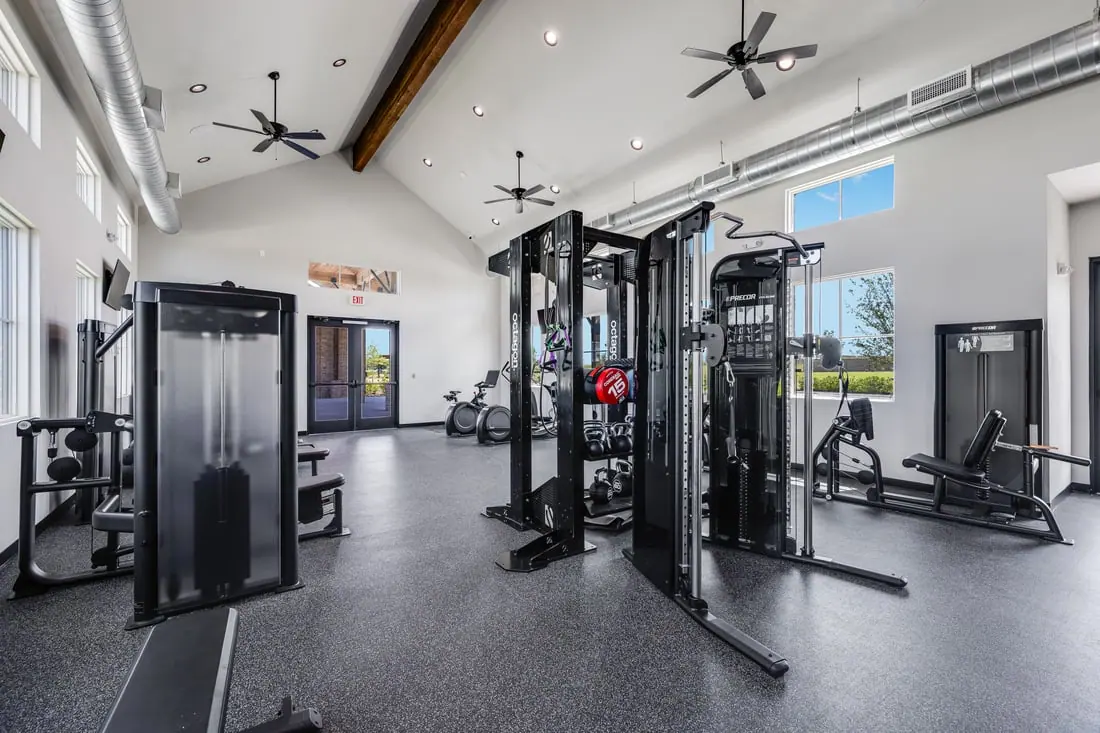 Highland Lakes fitness studio pictured in Taylor Morrison’s community gallery