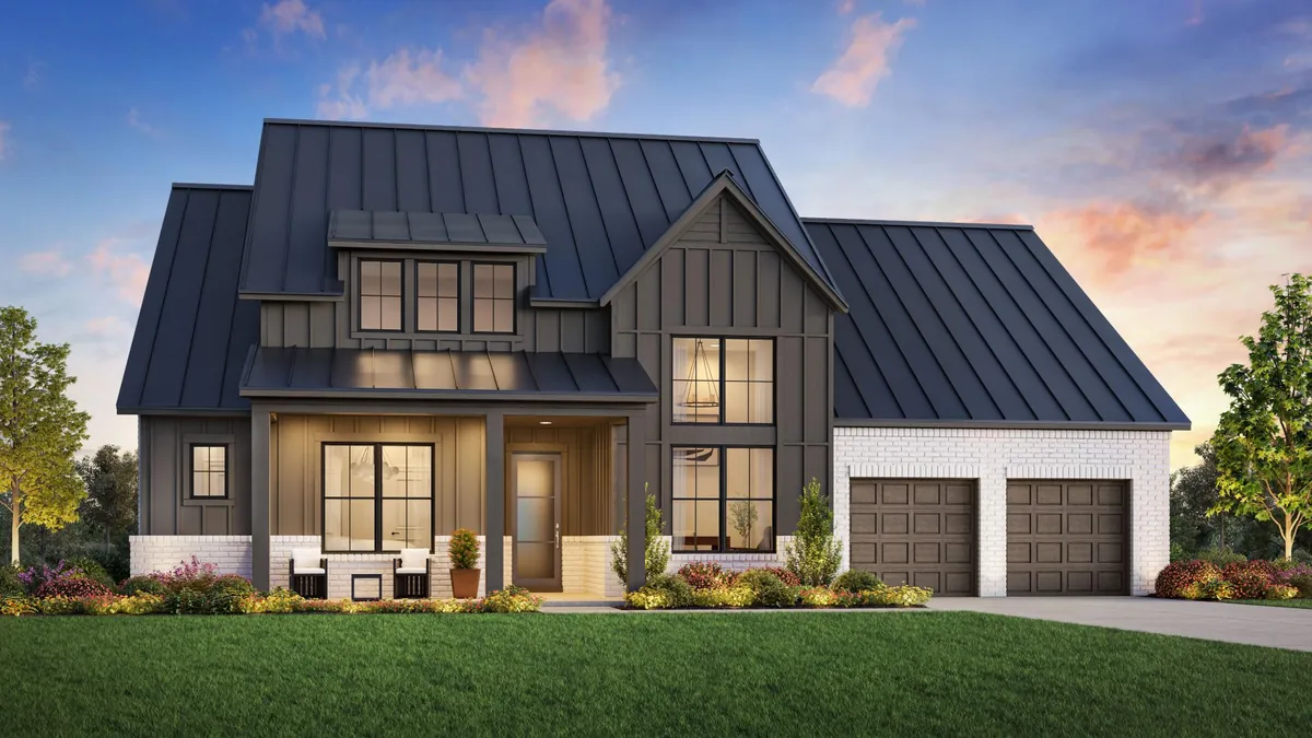 Rendering of Grady Farmhouse in Horizon Lakes’ Grove Collection