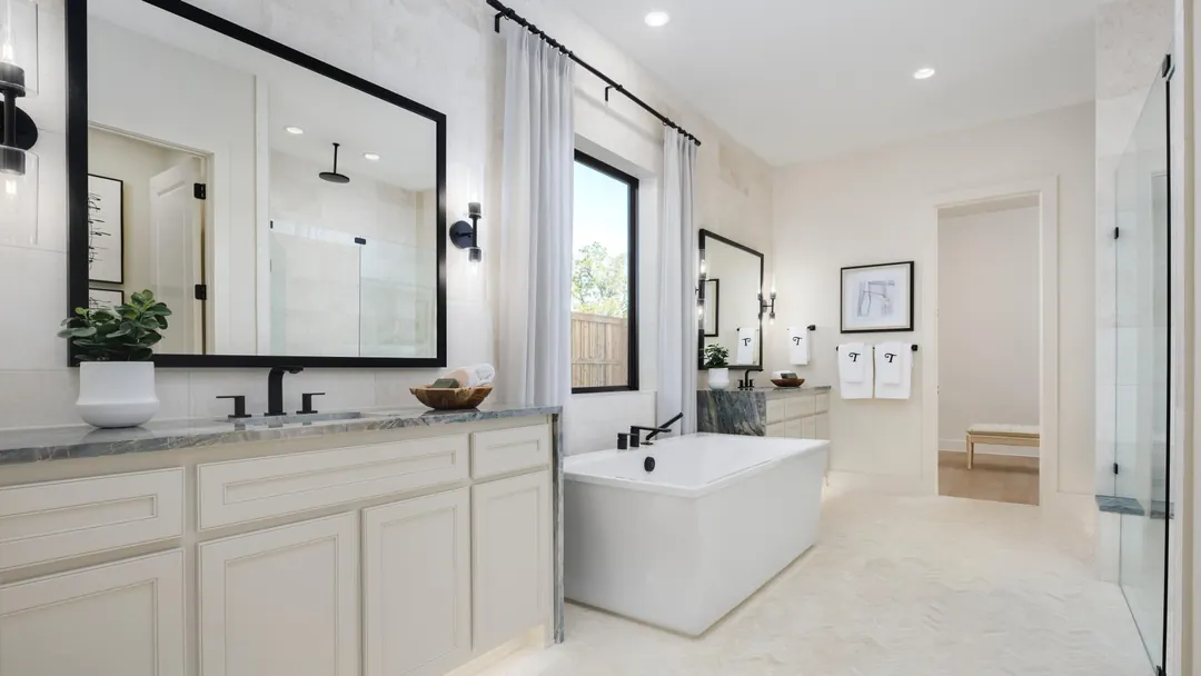 Primary bathroom in the Sorraia model at Dixon Estates