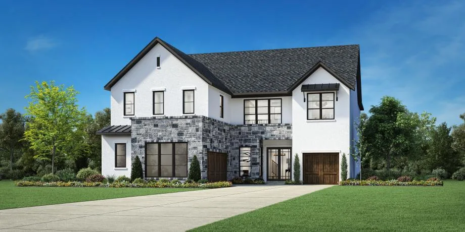 Toll Brothers rendering of the Westway Transitional exterior offered at Prestwick Grove in Frisco