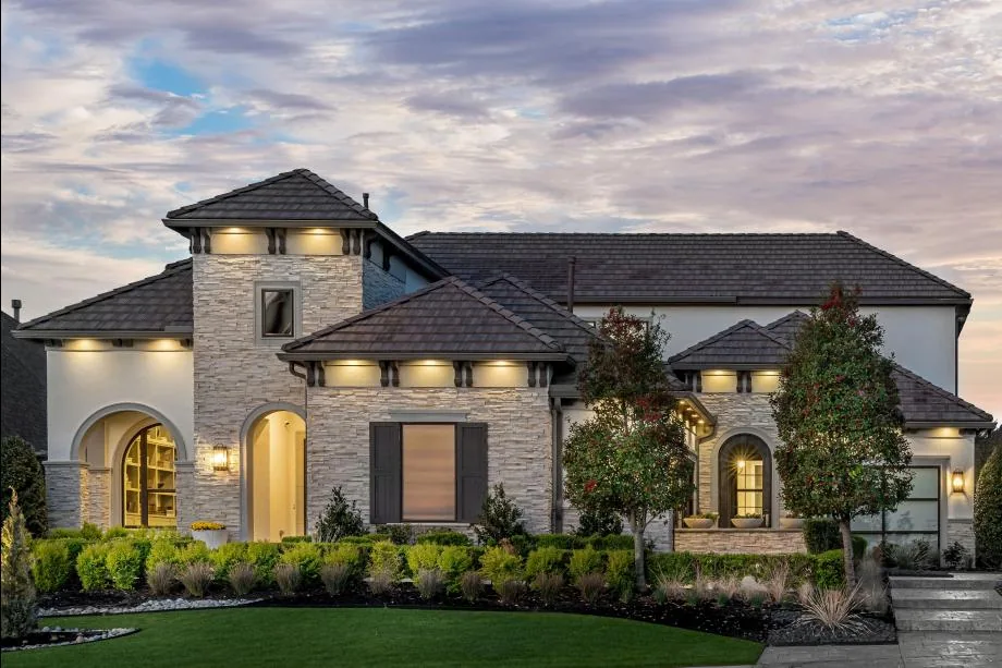 Toll Brothers’ Valen Italian Villa model exterior at Star Trail in Prosper