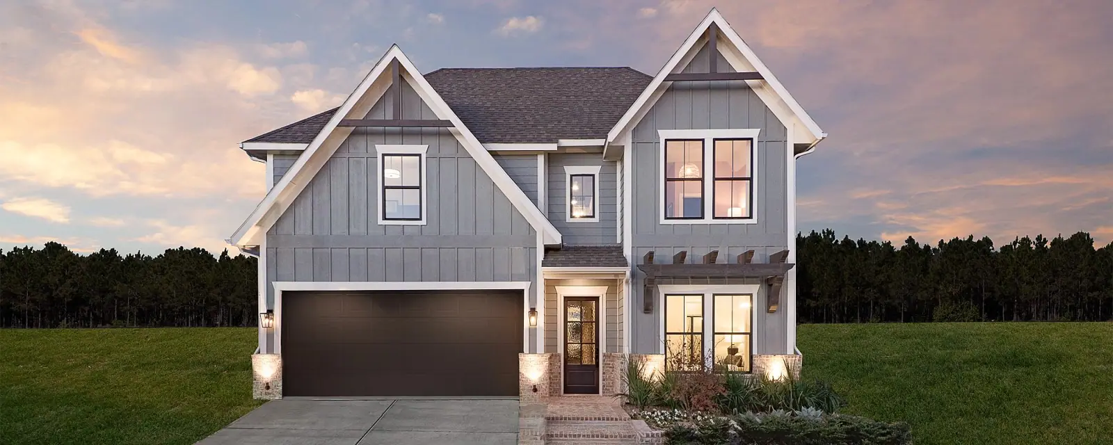 Ashton Woods Graham model exterior pictured in the Aster Park community gallery