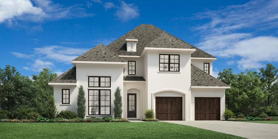 Toll Brothers rendering of the Lindale French Country exterior