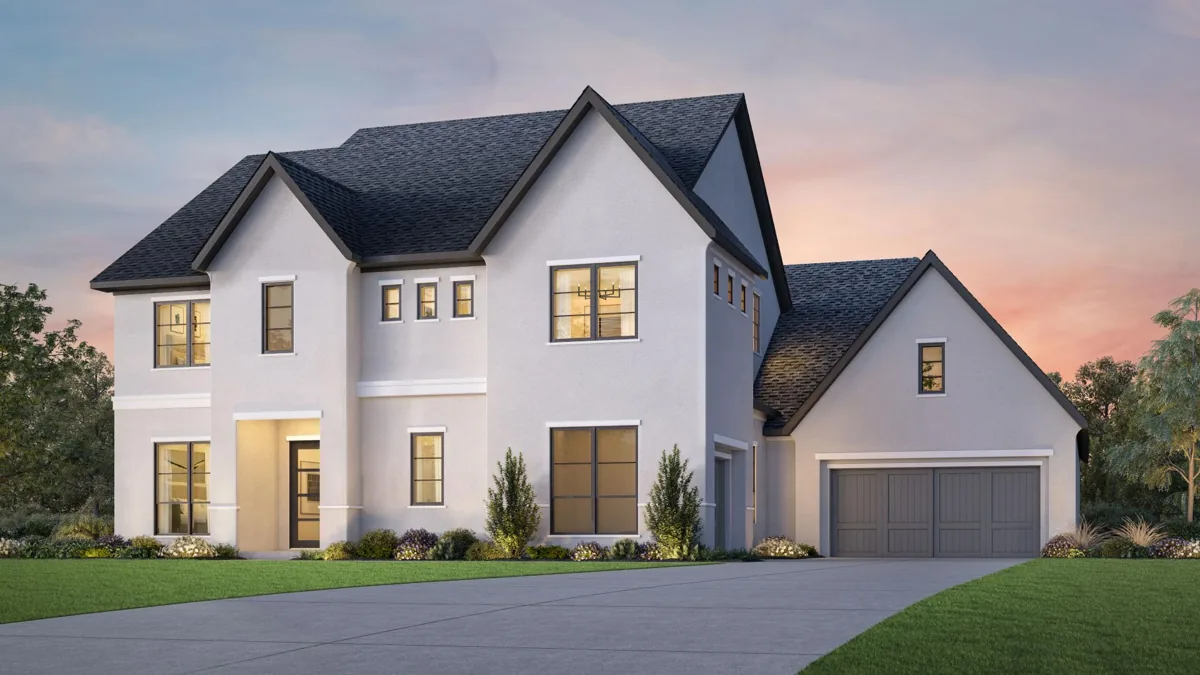 Toll Brothers rendering of the Luxembourg Transitional exterior at Oakbridge Crossing