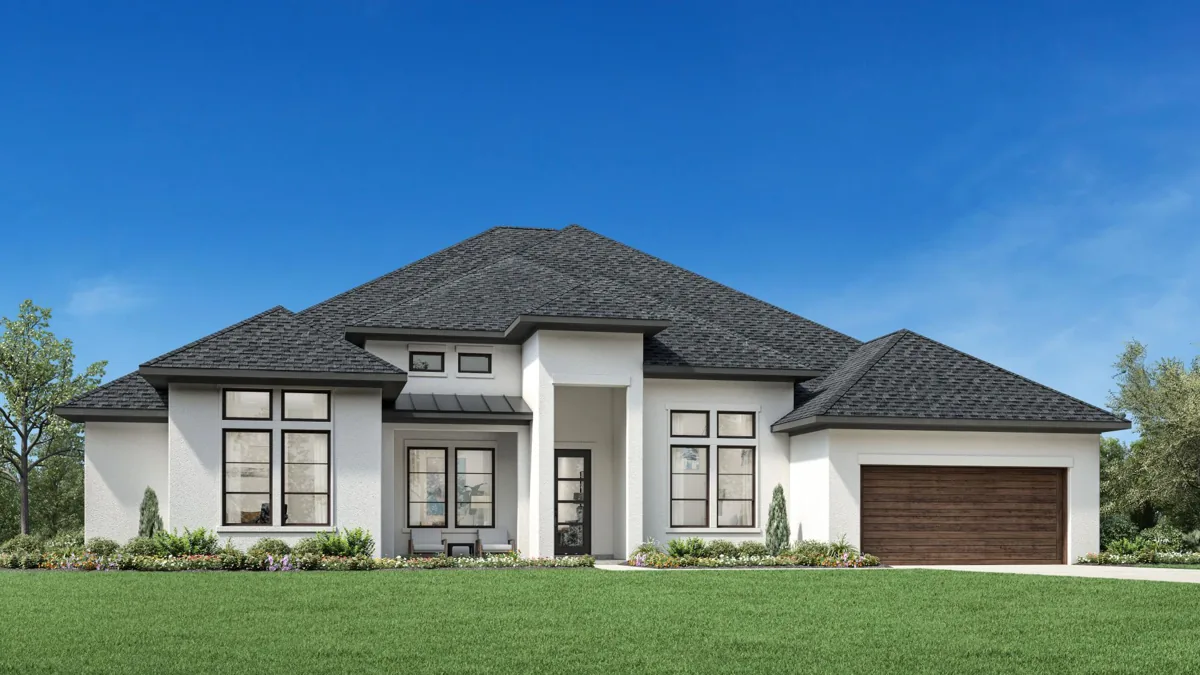 Toll Brothers rendering of the single-story Faroe Transitional exterior